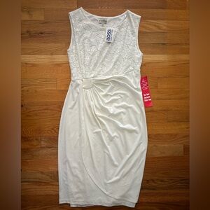 Enfocus Petite Women’s Off White Dress Size 8 Petite